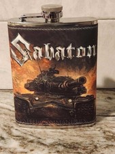 Sabaton: Steel Commander 8 oz flask custom made NEW