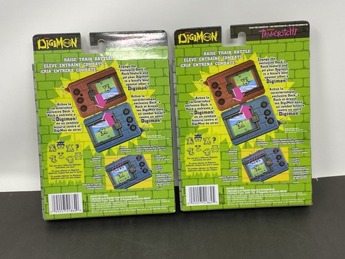 (2) LOT Bandai Digimon Tamagotchi Purple & Green Edition Virtual Pet NEW - Picture 2 of 2