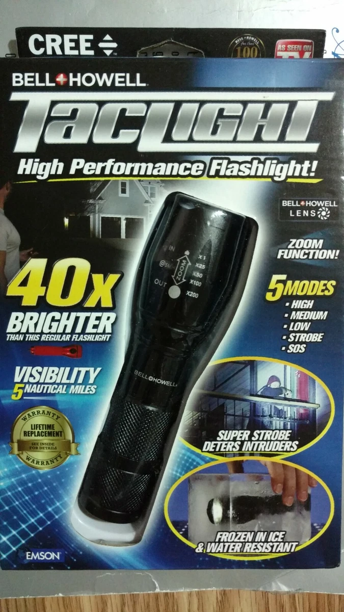 Bell Howell 1176 Taclight High Powered Tactical Flashlight with 5 Modes