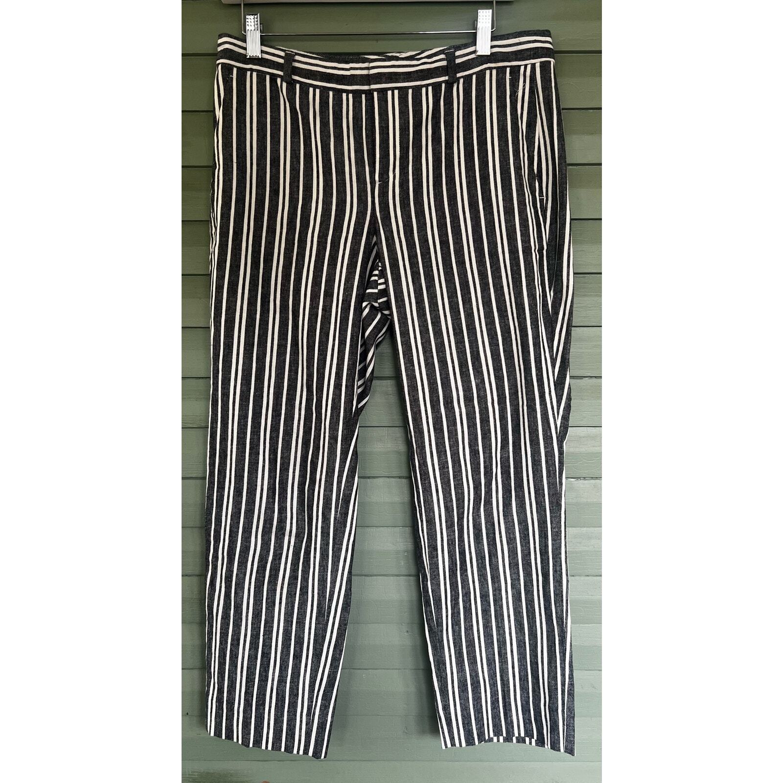 Banana Republic Avery Striped linen blend Size