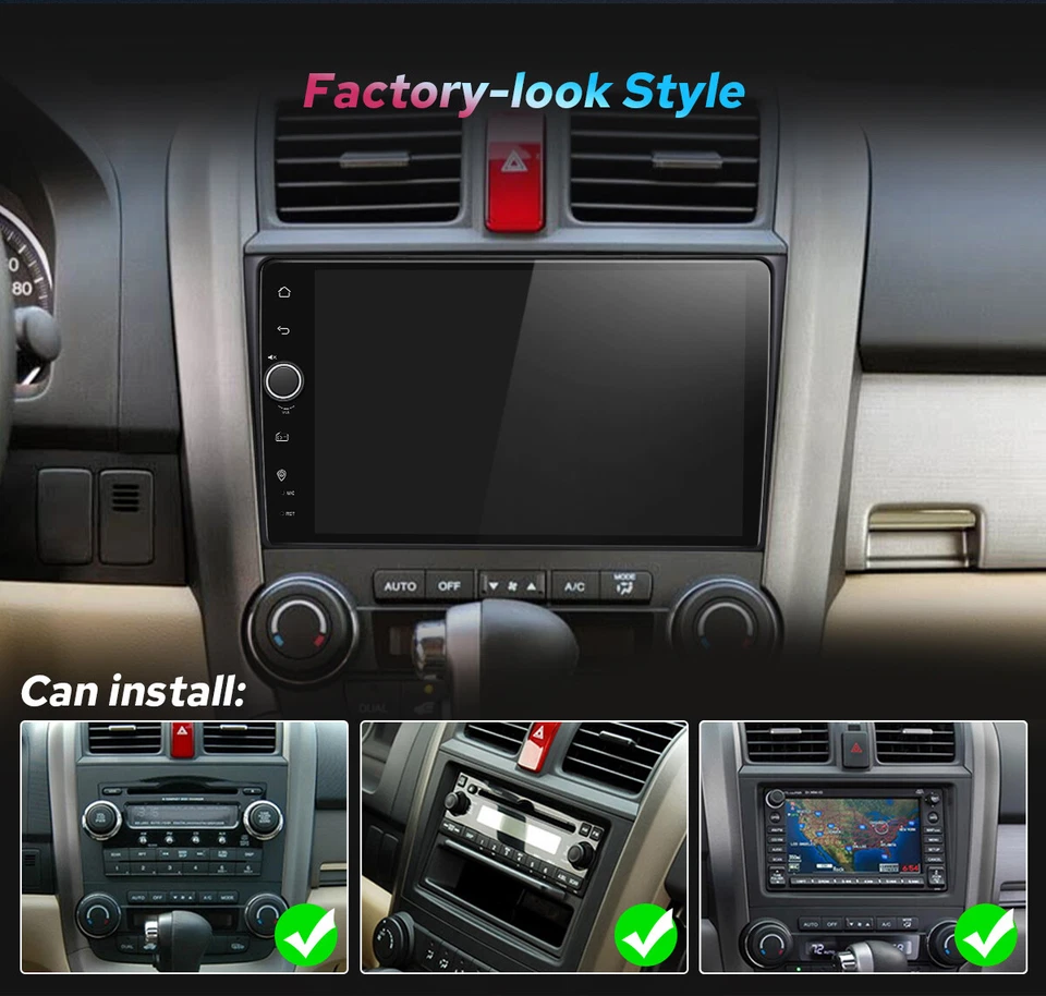 9 Inch Android 13 Car Audio Stereo with DSP For Honda CRV 2007-2011 W/ HDMI OUT - Image 3 of 4