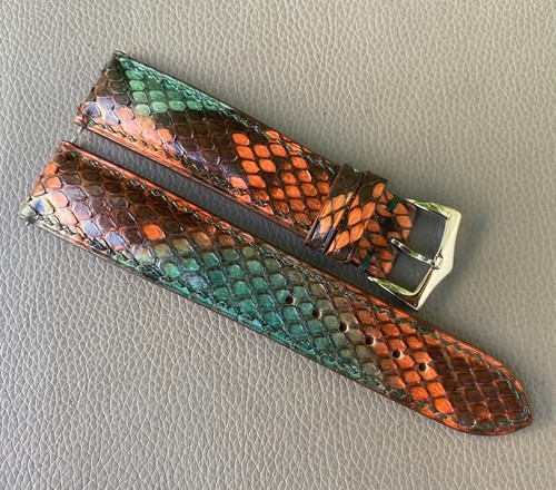 Genuine Snake Skin leather Watch Strap Band size 16 18 19 20 21 22 23 24 25 26mm - Picture 9 of 16