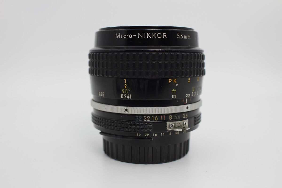 nikon Micro-Nikkor 55mm 1:3.5 Ai MF macro close up lens good nikon Micro-Nikkor 55mm 1:3.5 Ai MF macro close up lens good
