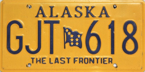 Alaska Bear Last Frontier / Standing Bear License Plate targa USA - Foto 15 di 26