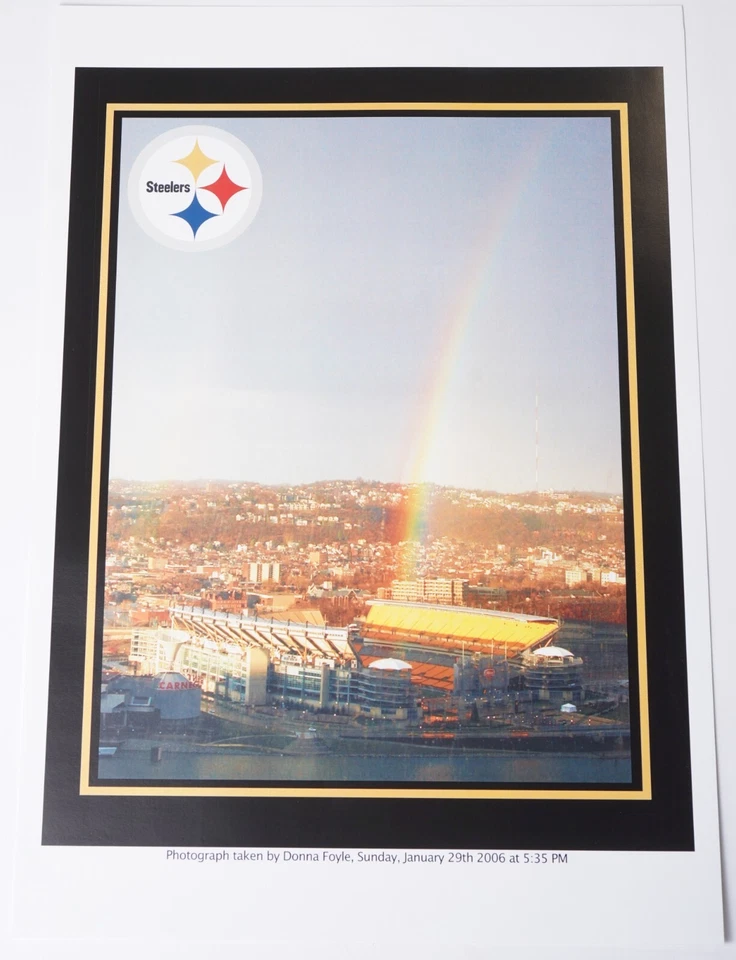 Heinz Field 14.25x20.5 Poster Pittsburgh Steelers 2006 Rainbow Acrisure Stadium - Image 2 of 3