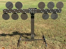 3/8" AR500 Revolving Plate Rack / Dueling Tree - Reactive Steel Shooting Target