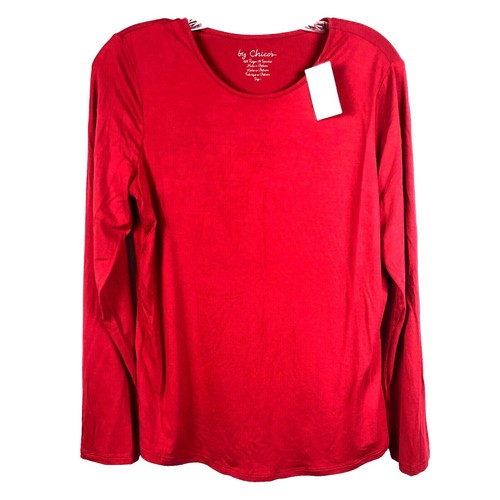 NWT Chico's Red Women's Stella Boat Top, Sz. 0 (US XS 4) | eBay