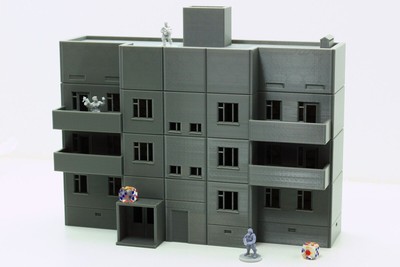 Zona Alfa Pripyat Apartment Tower Type 1 - RPG Miniatures Gaming Terrain