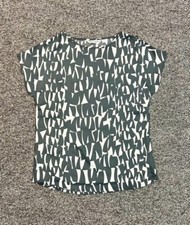 Pk/3 - Simon Jersey - Grey Shard Slash Neck Blouse - Size 6 - New