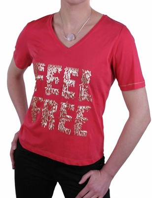Jette Joop Women's Shirt T-Shirt Short Sleeve Red Size 38 #18
