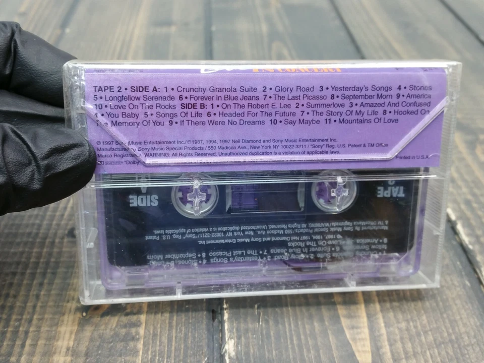 SEALED NEW - Neil Diamond Live In Concert BRAND NEW CASSETTE TAPE - Image 2 of 4