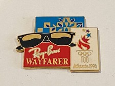 Ray-Ban Sunglasses Lapel Pin USA Atlanta Olympics 1996 United States Wayfarer