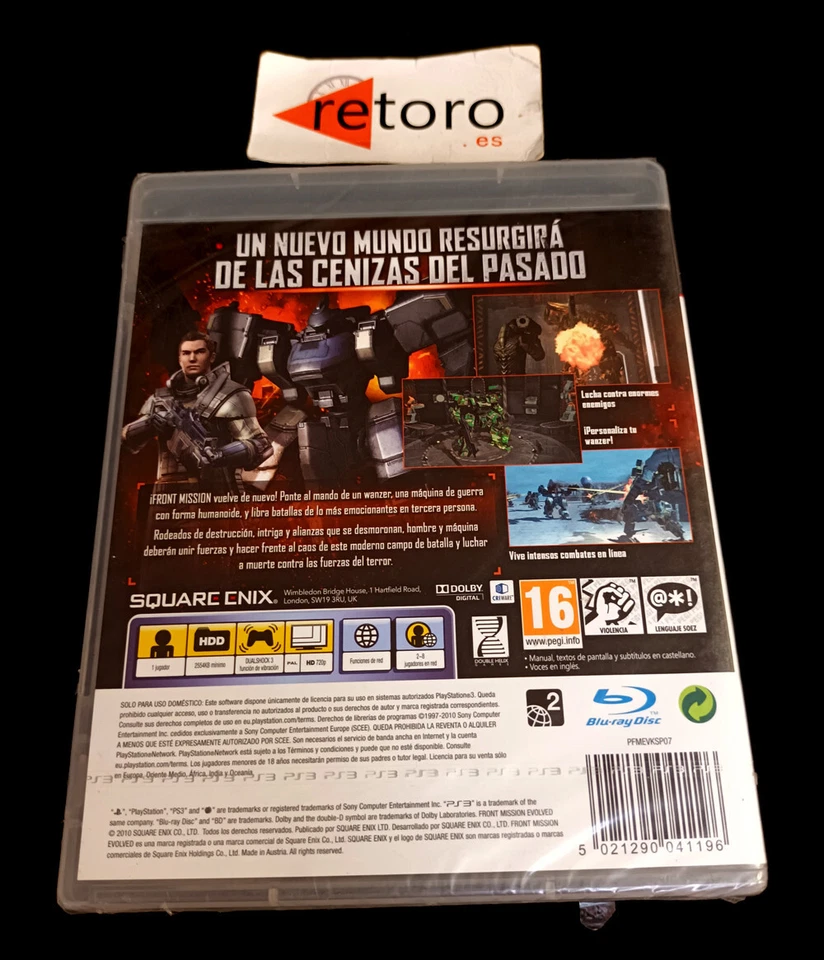 FRONT MISSION EVOLVED Sony Playstation 3 PS3 Play3 PAL-España Nuevo Square Enix - Imagen 2 de 2