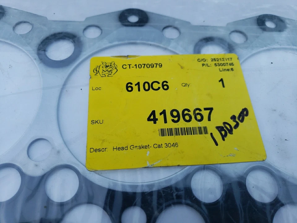 1070979 Head Gasket Fits Caterpillar 3046 315C 317B L 317B LN 318B 318B N 933 - Image 2 of 4