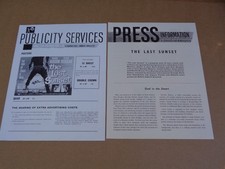 Rock Hudson - The Last Sunset - 1961 UK Campaign Book + Press Release