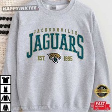 Jacksonville Jaguars Football Team Super Bowl Ash Crewneck Sweatshirt 90s RM3014