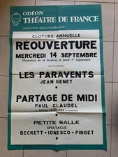 AFFICHE ODEON RENAUD-BARRAULT – GENET LES PARAVENTS -HISTORIQUE