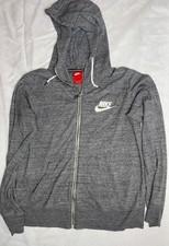 Nike Unisex relaxed comfortable gray zip hoodie