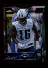 2015 Topps Chrome Black Refractor #196 Tre McBride Tennessee Titans /299 RC