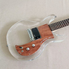 Acrylic Electric Guitar Kit Maple Neck Rosewood Fretboard Acrylic Body 6 String