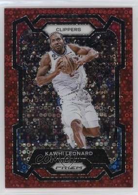2023-24 Panini Prizm Fast Break Red Prizm 51/100 Kawhi Leonard #4 1se7