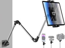 woleyi Adjustable Tablet Wall Mount Holder - 35 Inch Foldable Arm Phone iPad ...