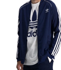 NWT New Adidas Kids XS SST Original Track Top Navy White Logo Jacket H37863
