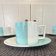 Tiffany Co. Bone China Cup Saucer Set Blue/White MPN 13311 Japan
