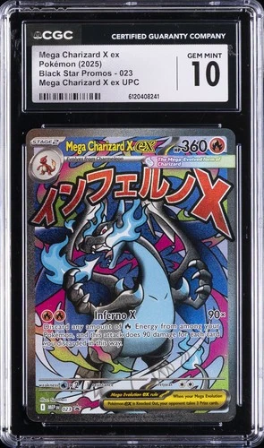 2025 POKEMON MEP PROMO ULTRA-PREMIUM COLLECTION #023 MEGA CHARIZARD X EX CGC 10
