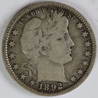 F 1892 Barber Quarter