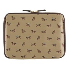 Hobonichi Large Drawer Pouch Tie  Chief Running Horse Beige 10.6x8.2x1.2 in