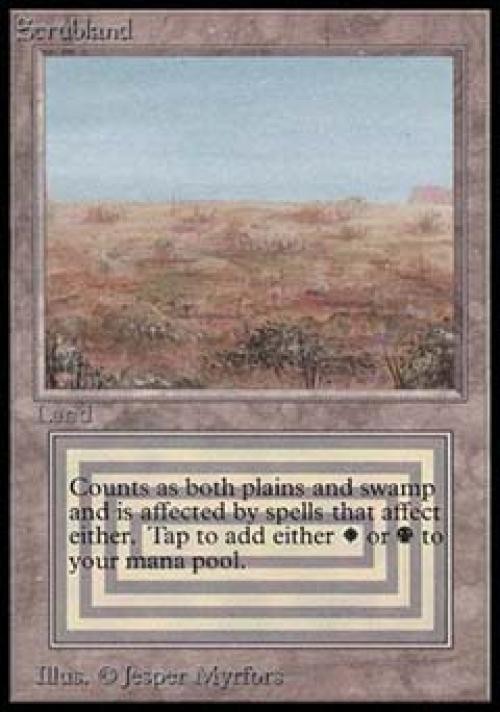 Scrubland - Damaged / Poor MTG Beta