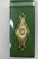 VTG NEW NuTone Manaco Lite Lighted Pushbutton Antique Brass For Door Bell PB-26L