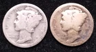 1919 And 1919 S Mercury Dimes 90% Silver
