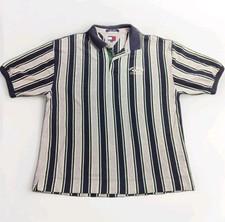 Vintage 90s Tommy Hilfiger Striped Polo Shirt Men's Size XXL
