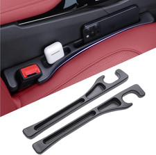 Car Seat Gap Filler, 2-Pack No-Drop Seat Side Gap Seam Filler Organizer with Pho