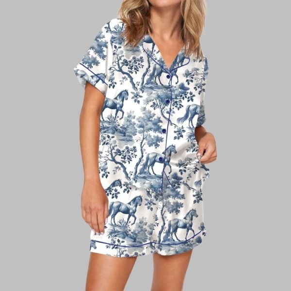 Horse Toile Pajama Set
