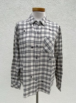 Flanell Bluse von Rails Milo Ivory check Stars Damen Gr. M