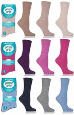 Diabetic Non Elastic Socks 6 or 12 Pairs Womens Sock Shop Gentle Grip Loose Top