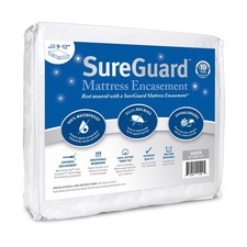 Queen 9-12 in. Deep SureGuard Mattress Encasement - 100 Waterproof, Bed Bu...