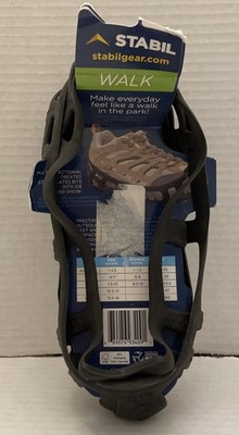 Stabil Walk Traction Cleat For Walking On Snow & Ice Black Size Small (1 Pair)