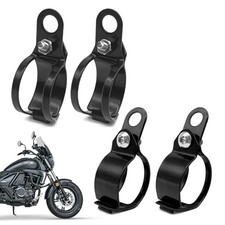 2 Pairs Motorbike Turn Signal Mount Bracket, Universal Metal Motorcycle Turn