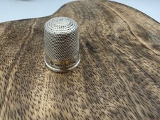 1956 Birmingham Sterling Silver Thimble J S & S 3.17g Vintage