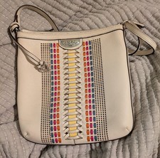 BRIGHTON ROBERTA ANDALUSIA COLLECTION WEAVED COLORFUL CROSSBODY