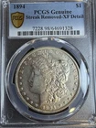 1894 P Morgan Silver Dollar PCGS Genuine - XF Details (98 - Damage)