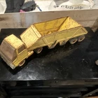 Tonka Vintage Pressed Steel Dump Truck Yellow 6-Wheel Collectible Toy Vehicle