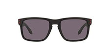 OAKLEY MEN'S OO9102 HOLBROOK SQUARE Sunglasses 57MM Matte Black Prizm Gray