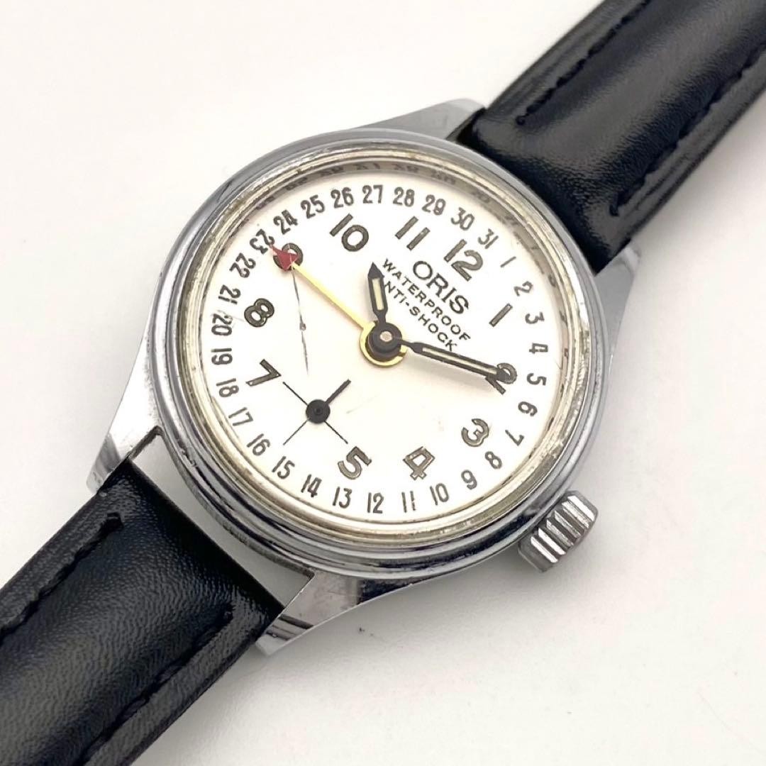 ORIS Hand-Wound Pointer Date Watch Silver 26.5mm … - image 3