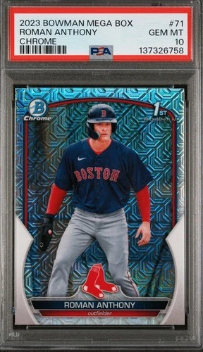 2023 Bowman Chrome Prospects MegaBox Mojo Refractor Roman Anthony #BCP-71 PSA 10