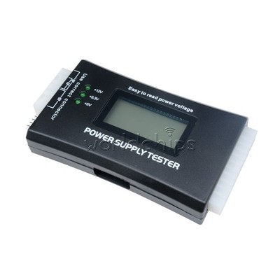 LCD PC Computer 20/24 Pin 4 PSU ATX BTX ITX SATA HDD Power Supply Tester *pz